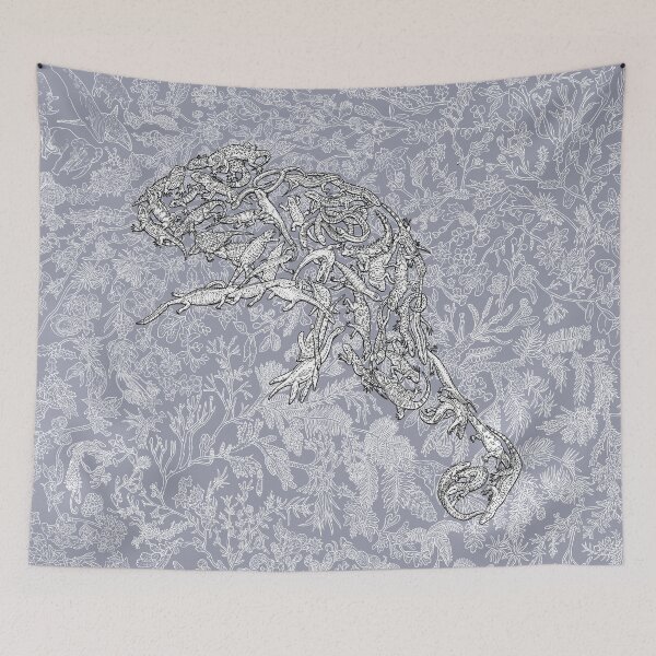 Item preview, Reptiles - Lepidosauomorpha - Evolution - Blue Background designed and sold by EvolutionPoster.