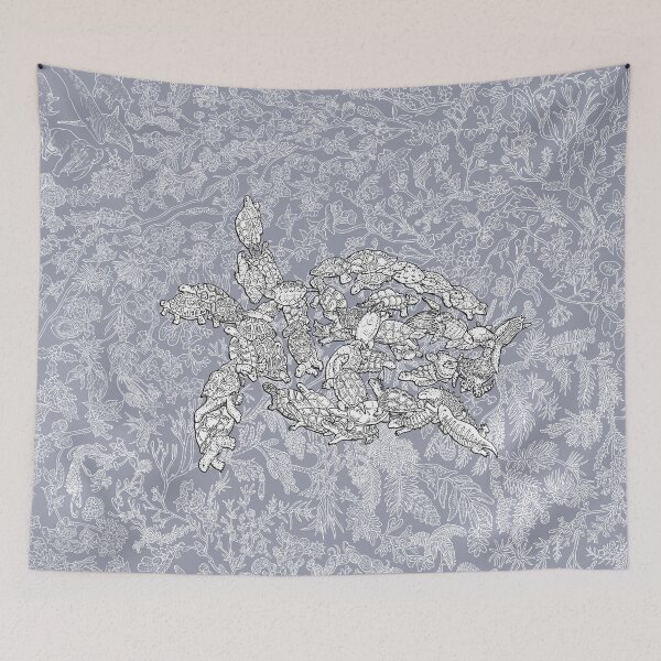 Item preview, Turtles - Evolution - Blue Background designed and sold by EvolutionPoster.