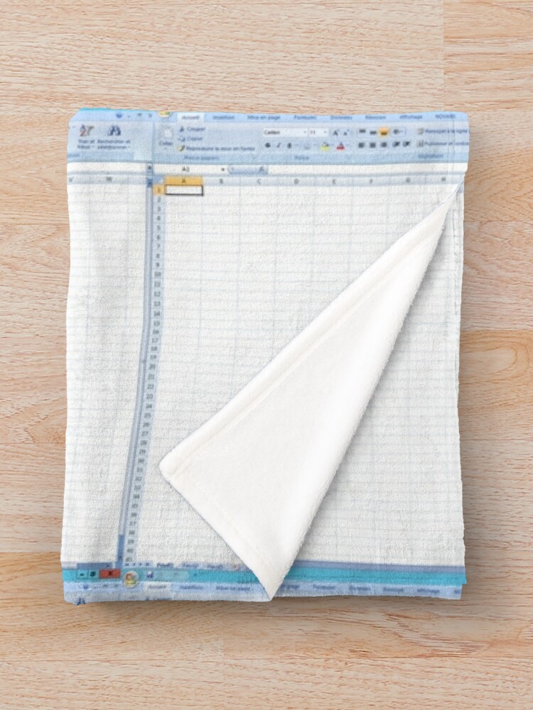 "Excel spreadsheet 2007" Throw Blanket for Sale by ghjura Redbubble