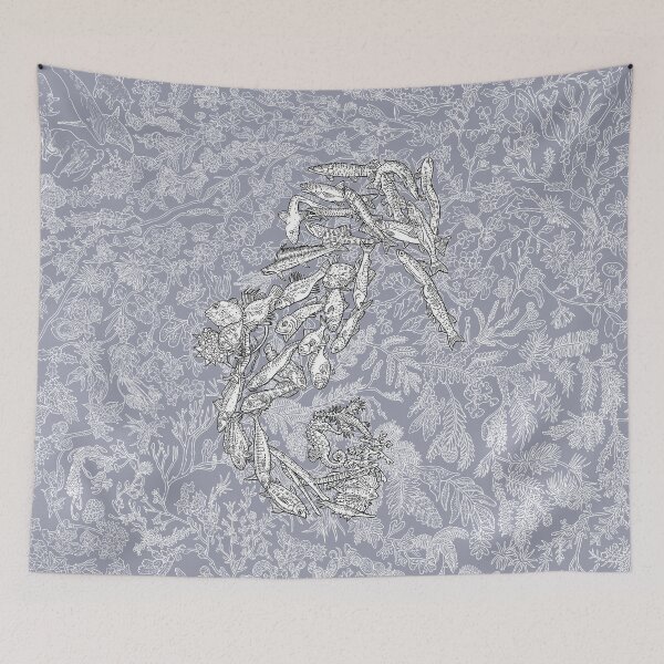 Item preview, Euteleostei (exc Percomopharia) - Evolution - Blue Background designed and sold by EvolutionPoster.