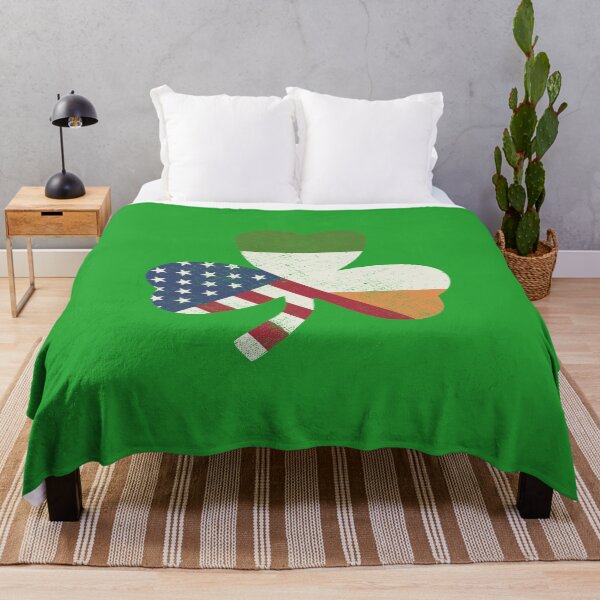 Item preview, Irish American Shamrock Leaf Flag for Saint Patrick's Day Celebration designed and sold by alenaz.