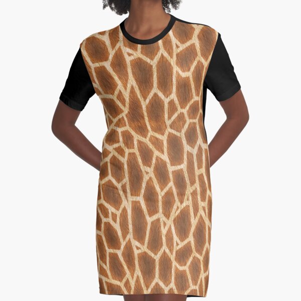 Vista previa del artículo con la obra «Estampado animal "esponjoso" de jirafa», diseñado y vendido por FabsDesign.