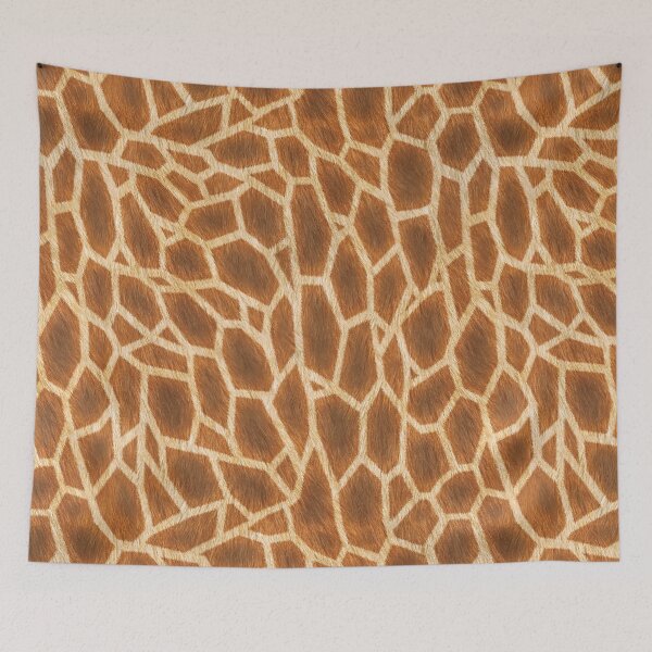 Item preview, Giraffe animal print "fluffy" pattern designed and sold by FabsDesign.