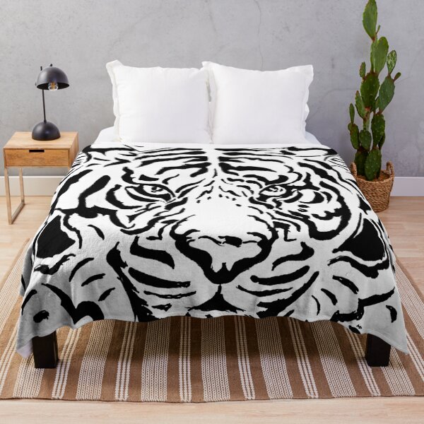 Item preview, Tiger! (black version; also available in white) | Tiger Face designed and sold by fellbaum-art.