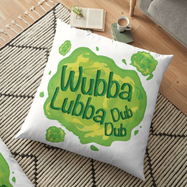 Wubba Lubba Dub Dub Portal from Rick and Morty (Fanart) Floor Pillow