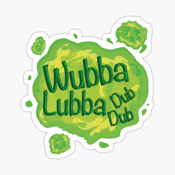 Wubba Lubba Dub Dub Portal aus Rick and Morty (Fanart) Sticker