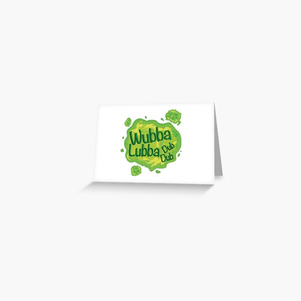 Wubba Lubba Dub Dub Portal from Rick and Morty (Fanart) Greeting Card