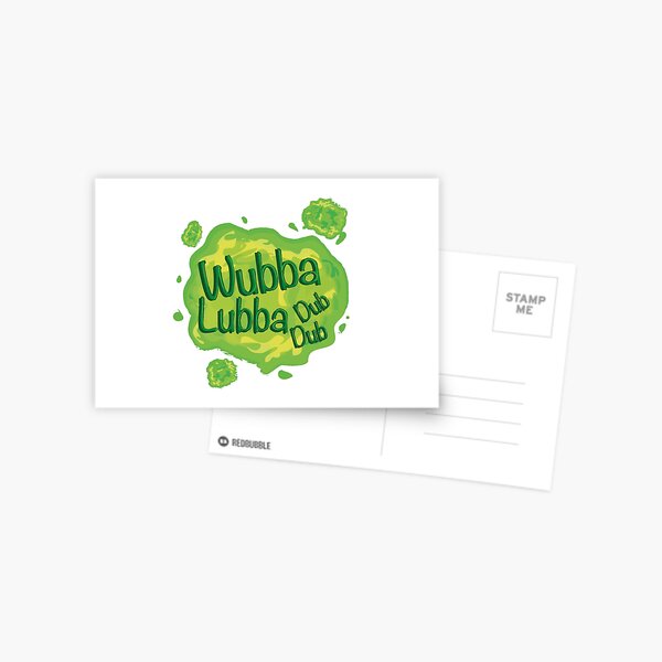 Wubba Lubba Dub Dub Portal from Rick and Morty (Fanart) Postcard