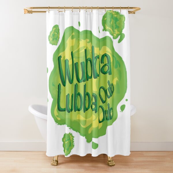 Wubba Lubba Dub Dub Portal from Rick and Morty (Fanart) Shower Curtain