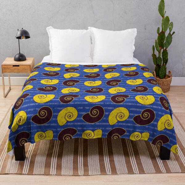 Item preview, Ankara Wax Pattern With Shells designed and sold by hellcom.