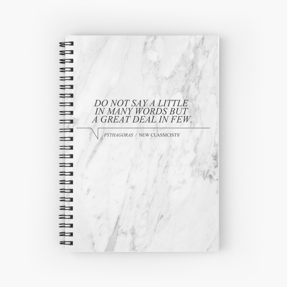 New Classicists Spiral Pythagoras Spiral Notebook