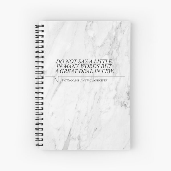 New Classicists Spiral Pythagoras Spiral Notebook