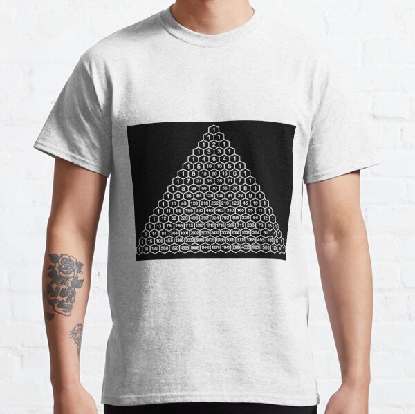 In mathematics, Pascal's triangle is a triangular array of the binomial coefficients Classic T-Shirt