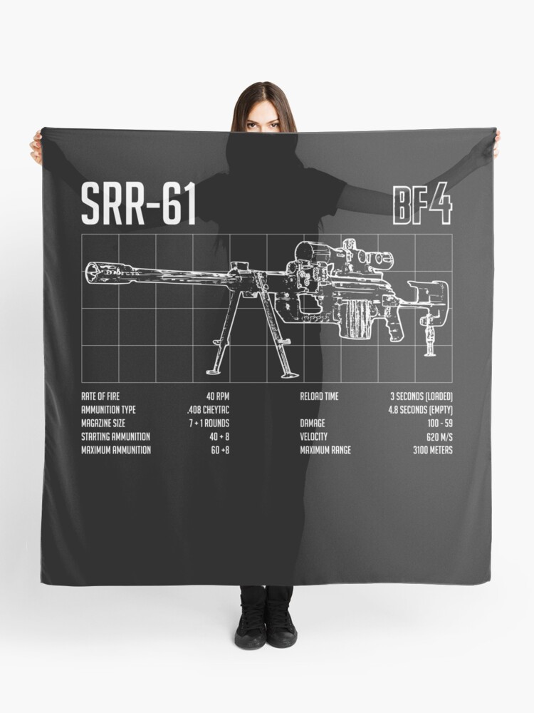 Bf4 Battlefield 4 Srr 61 Scarf By Lojafps Redbubble