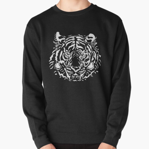 Tiger! (white version; also available in black) Pullover Sweatshirt
