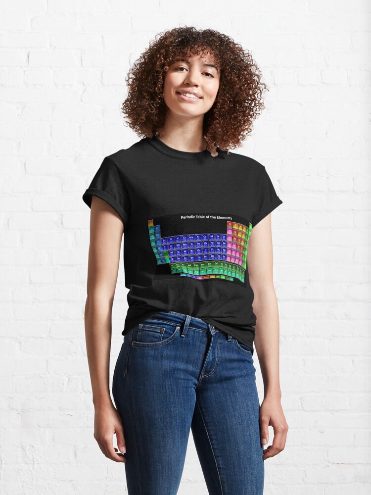 Alternate view of #Mendeleev's #Periodic #Table of the #Elements Classic T-Shirt