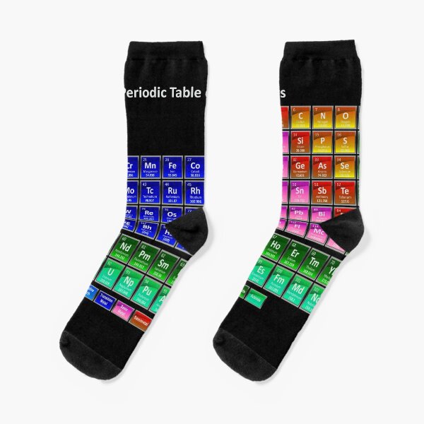 #Mendeleev's #Periodic #Table of the #Elements Socks