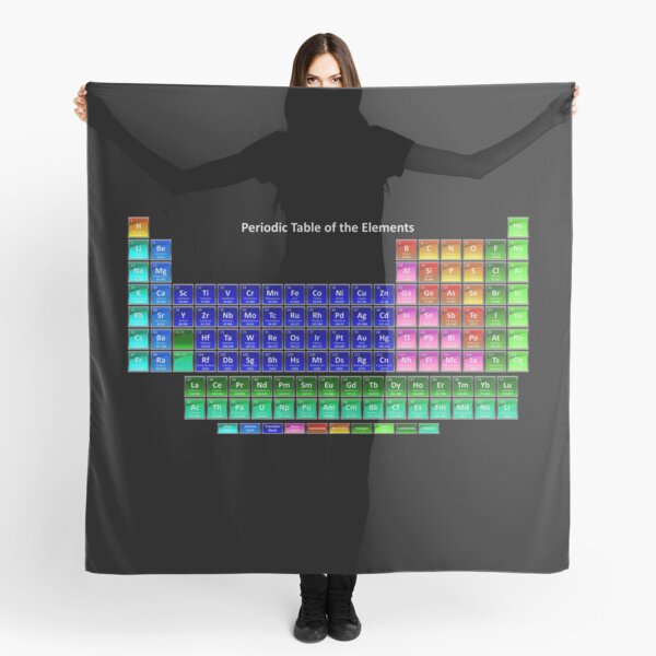 #Mendeleev's #Periodic #Table of the #Elements Scarf