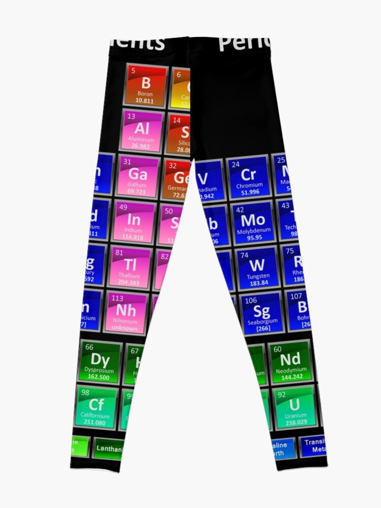 Alternate view of #Mendeleev's #Periodic #Table of the #Elements Leggings