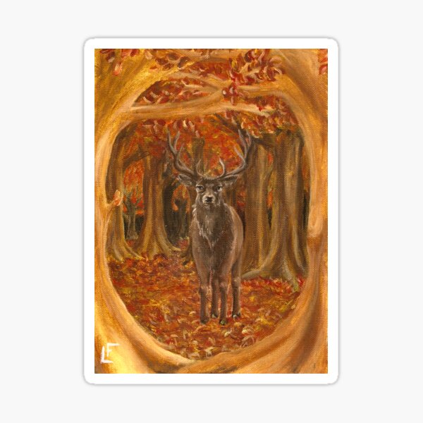 Cerf, le roi de la forêt Sticker