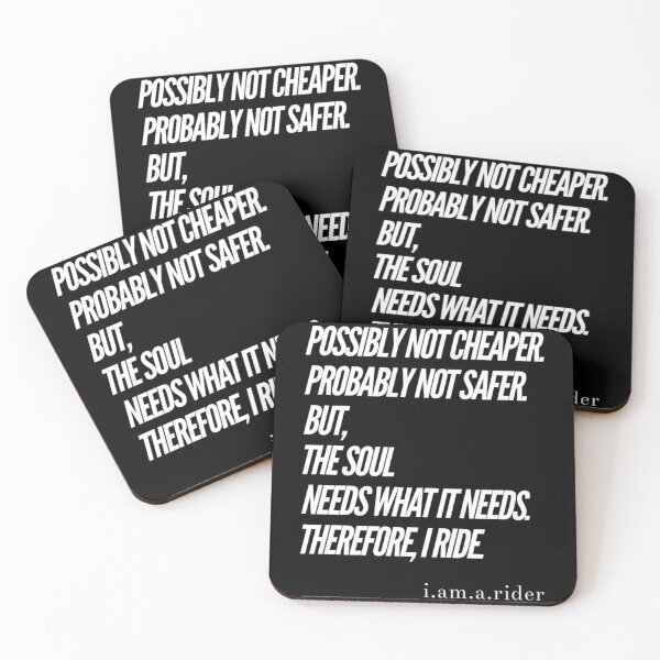 Item preview, Not Cheaper Not Safer Soul Needs What It Needs I Ride White Text designed and sold by TWMBDesigns.