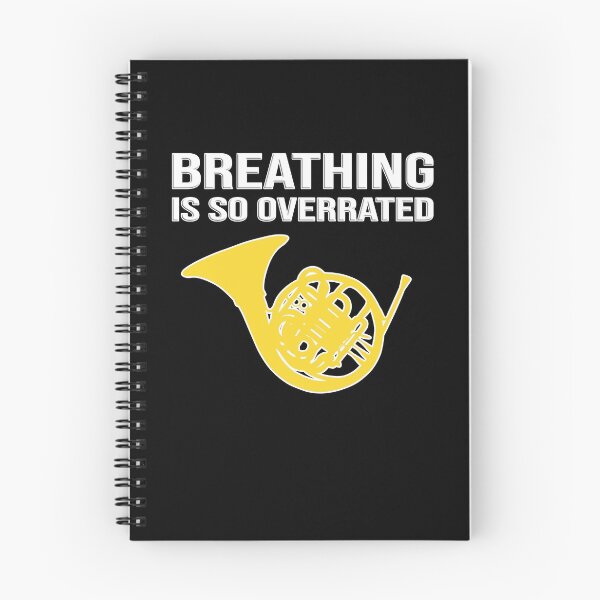 Item preview, French Horn - BREATHING IS SO OVERRATED - Funny F Horn gift designed and sold by HEJAshirts.