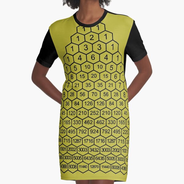 In mathematics, Pascal&#39;s triangle is a triangular array of the binomial coefficients Graphic T-Shirt Dress