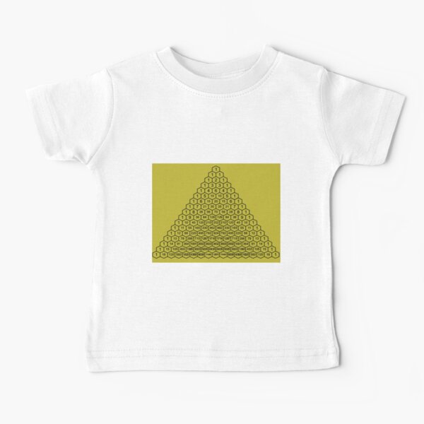 In mathematics, Pascal&#39;s triangle is a triangular array of the binomial coefficients Baby T-Shirt