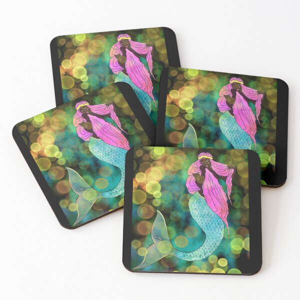 Item preview, black mermaid gold designed and sold by reasonablemunki.