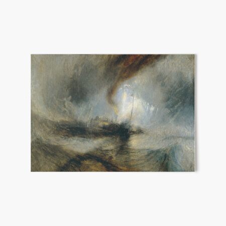 Snow Storm (Steam-Boat off a Harbour's Mouth), William Turner, 1842 Art Board Print