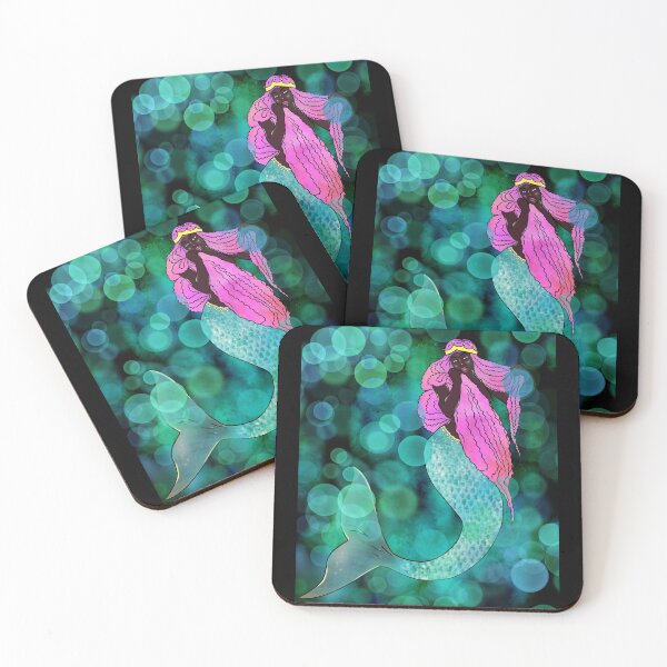 Item preview, black mermaid Blue designed and sold by reasonablemunki.
