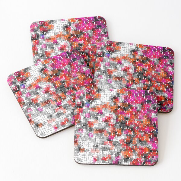 Item preview, Mosaic Pattern in Red, White and Black designed and sold by cuprum.