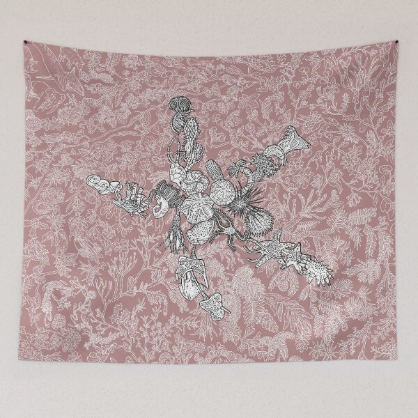 Item preview, Ambulacraria - Echinodermata - Starfish - Evolution - Pink Background designed and sold by EvolutionPoster.