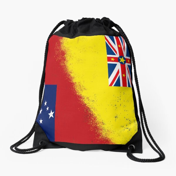 Samoa Flag Brick Wall Design Messenger Bag