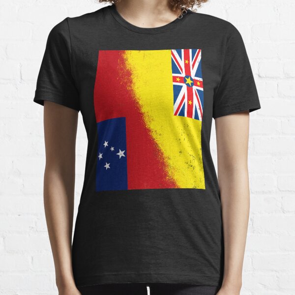 Samoa and Niue Flags. RUSTIC. Oceania and South Pacific Islands Essential T-Shirt