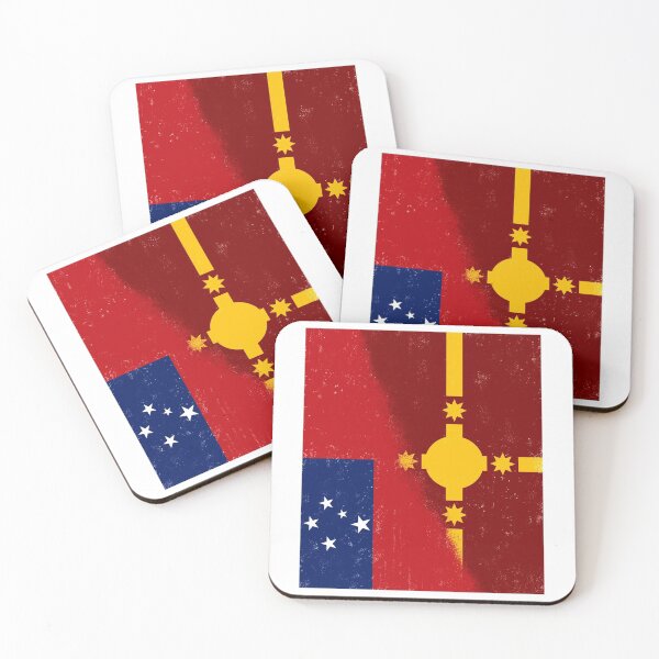 Item preview, Samoa and Rotuman Flags. RUSTIC. Oceania and South Pacific Islands designed and sold by #mossasdesign.