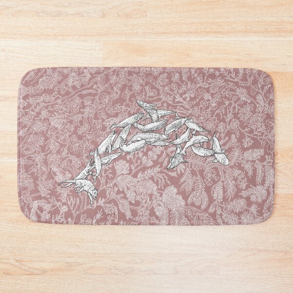Item preview, Cetacea - Whales and Dolphins - Evolution - Pink Background designed and sold by EvolutionPoster.