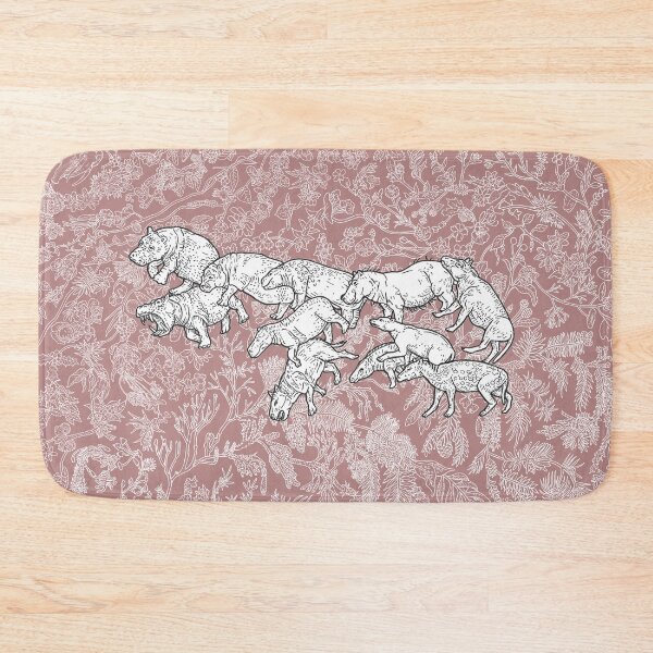 Item preview, Hippos - Evolution - Pink Background designed and sold by EvolutionPoster.