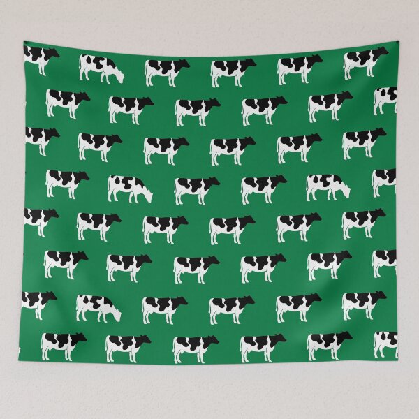 Item preview, Cows - farm - dairy cows on green designed and sold by littlearrow.