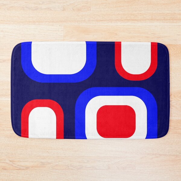 Item preview, Retro Red, White and Blue Color Blocks designed and sold by ArtformDesigns.