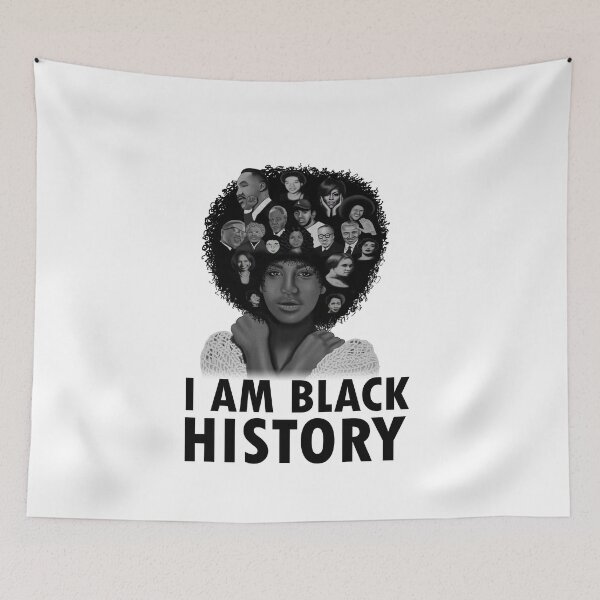 Item preview, I am Black History, African Pride, Afro Black Empowerment  designed and sold by Logiamerch.