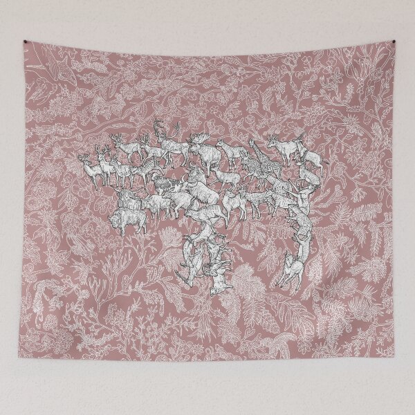 Item preview, Ruminants - Evolution - Pink Background designed and sold by EvolutionPoster.