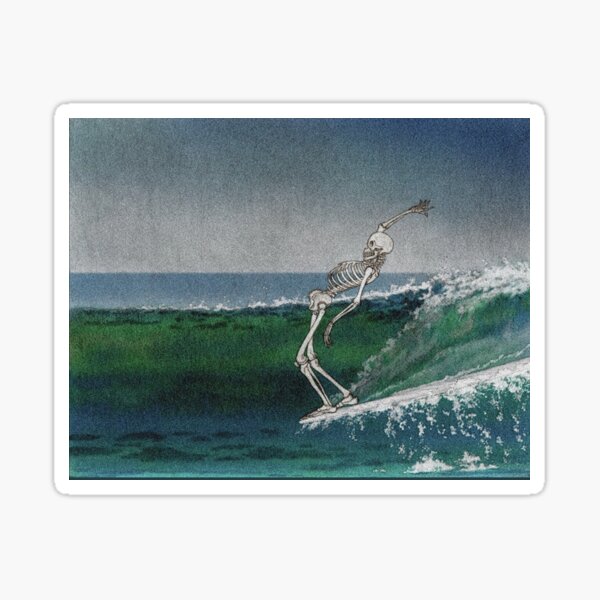 Ride the wave Sticker
