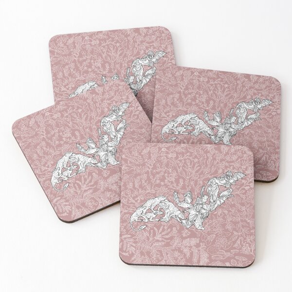 Item preview, Chiroptera - Bats - Evolution - Pink Background designed and sold by EvolutionPoster.