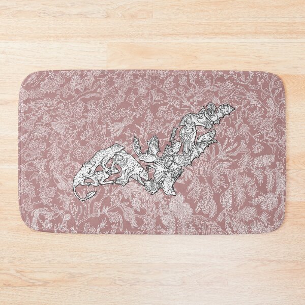 Item preview, Chiroptera - Bats - Evolution - Pink Background designed and sold by EvolutionPoster.
