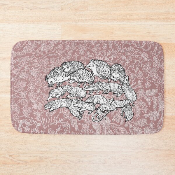 Item preview, Eulipotyphla - Hedgehog - Evolution - Pink Background designed and sold by EvolutionPoster.