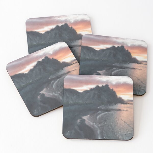 Item preview, Black Sand Beach Painting designed and sold by thesnowwhyte.