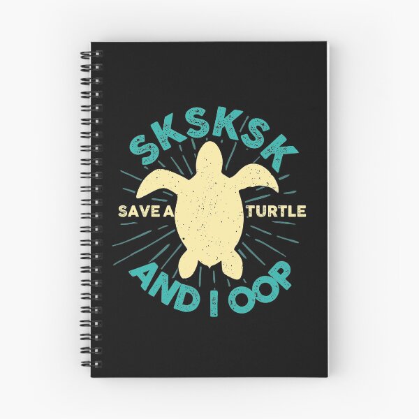 Item preview, Sksksk and I oop save a turtle vintage 80s style gift girls and young women  designed and sold by alenaz.