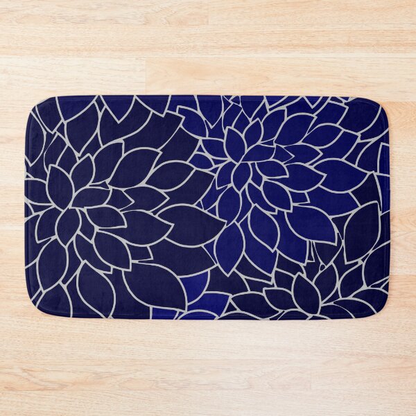 Item preview, Navy Blue Large Dahlia Flower Petals designed and sold by rewstudio.