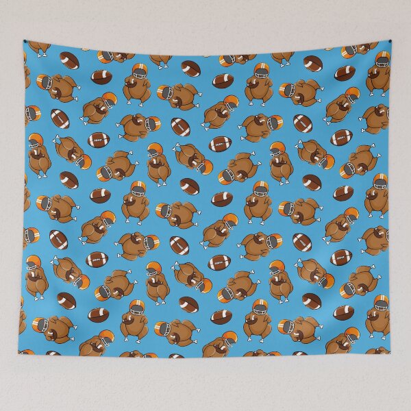 Item preview, Football Turkey - blue designed and sold by littlearrow.